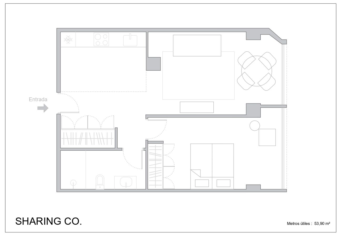 Apartamento en Madrid - Apartamento de 1 hab. en La Castellana   