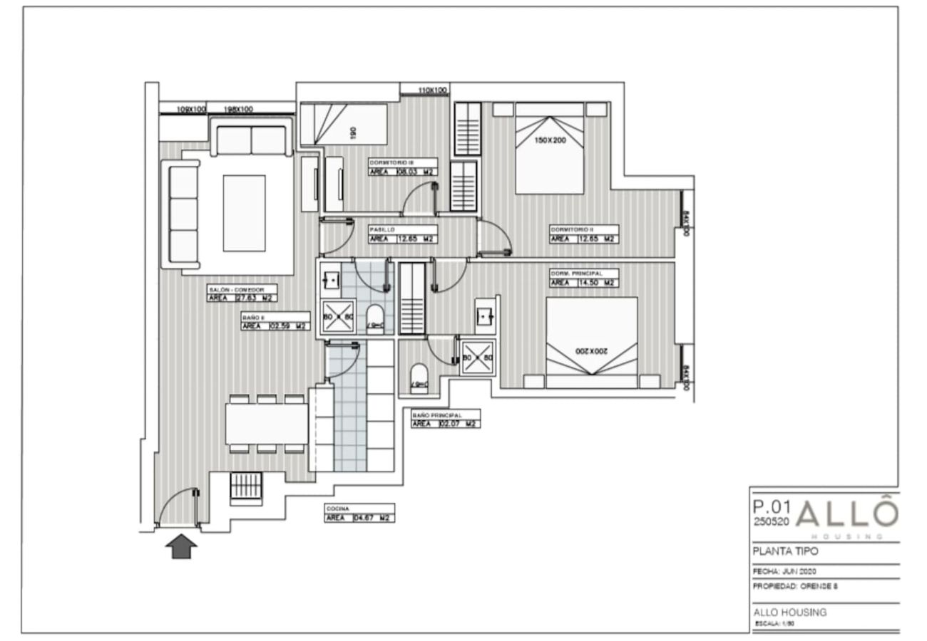 Apartamento en Madrid - Piso 3 habs. en Nuevos Ministerios by Sharing Co.