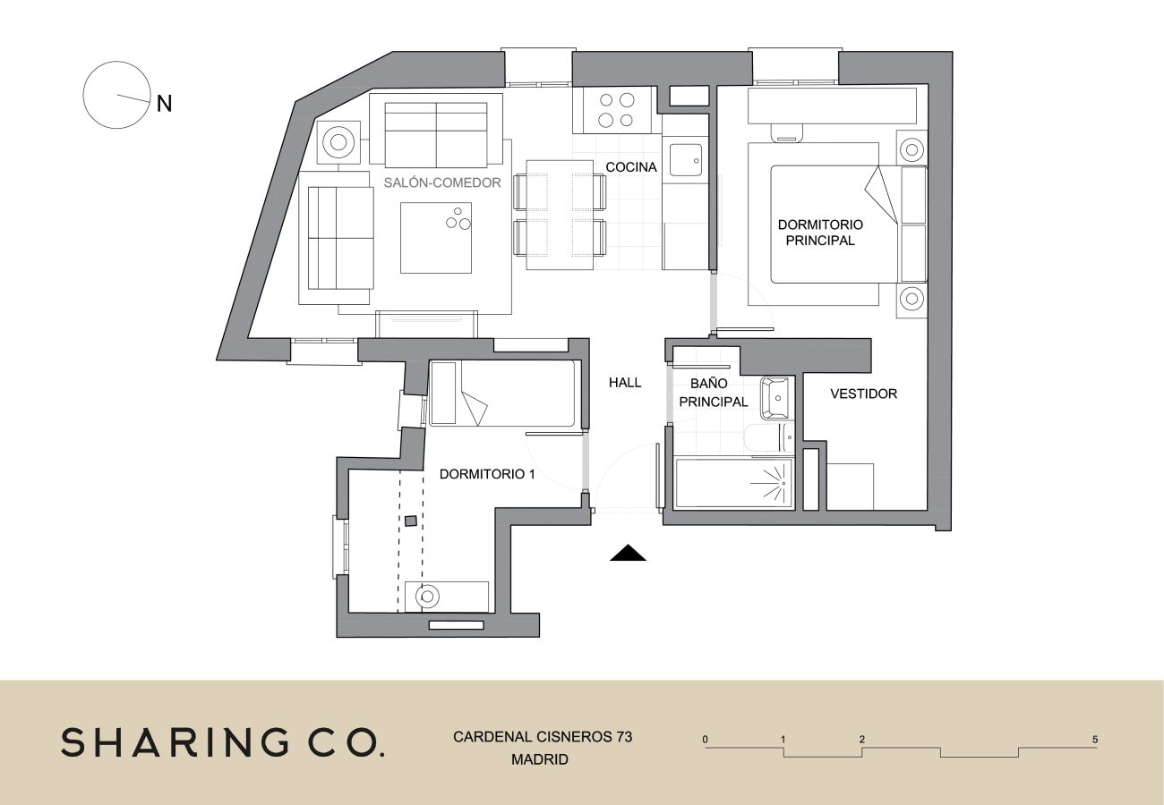 Apartamento en Madrid - Housing Chamberi by Sharing Co
