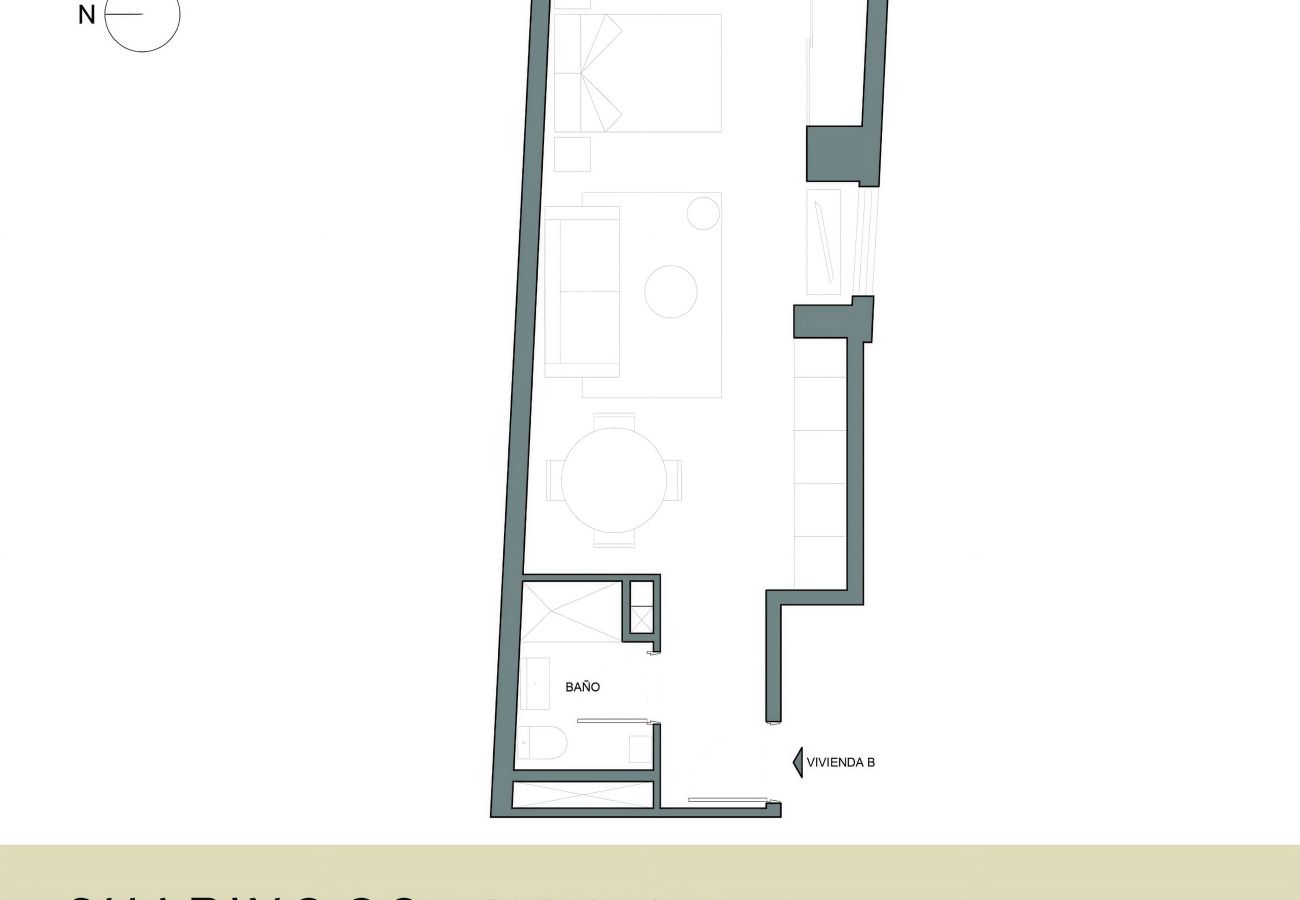 Studio in Madrid - Housing El Rastro by Sharing Co