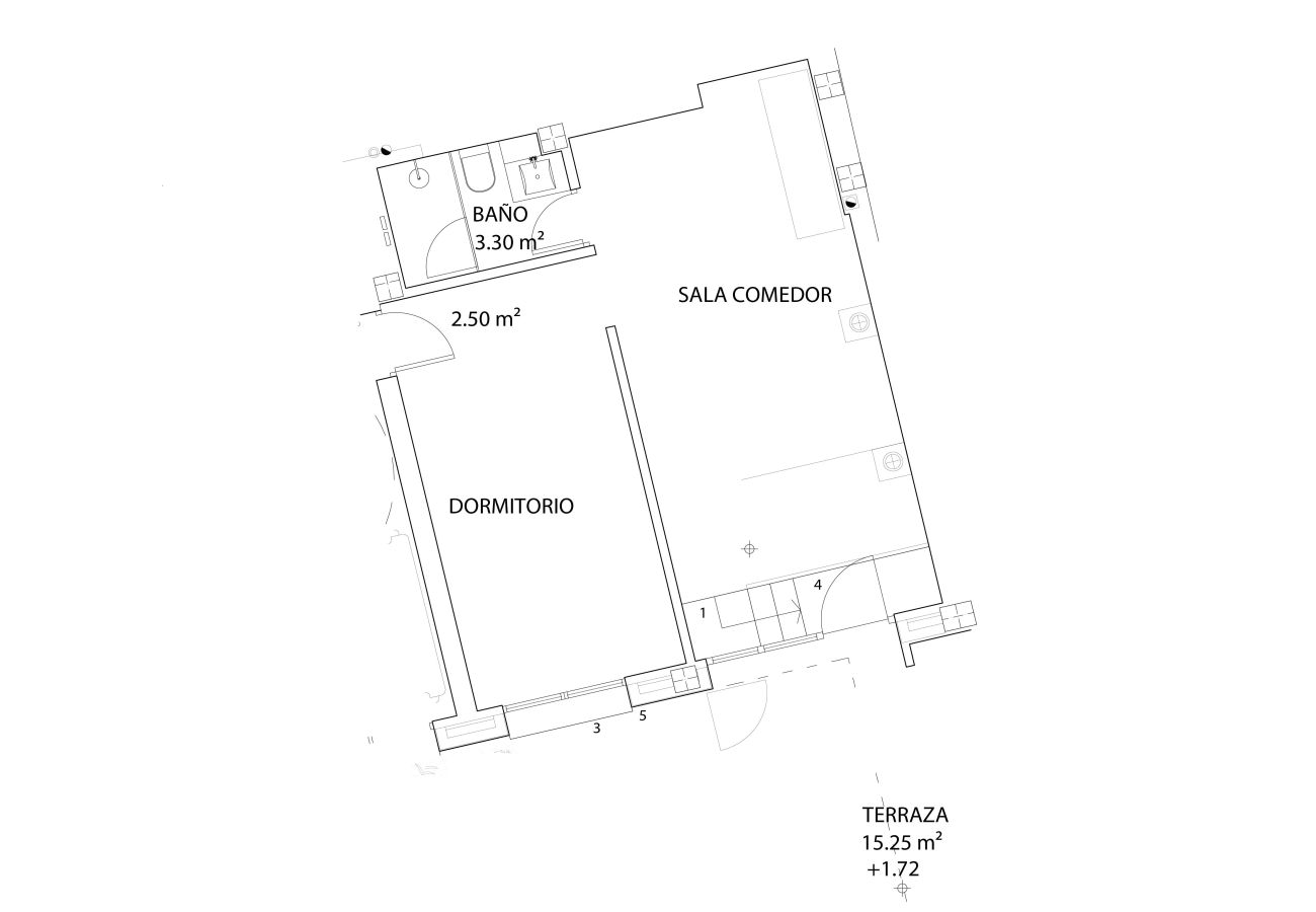 Studio in Málaga - Housing Lagunillas by Sharing Co